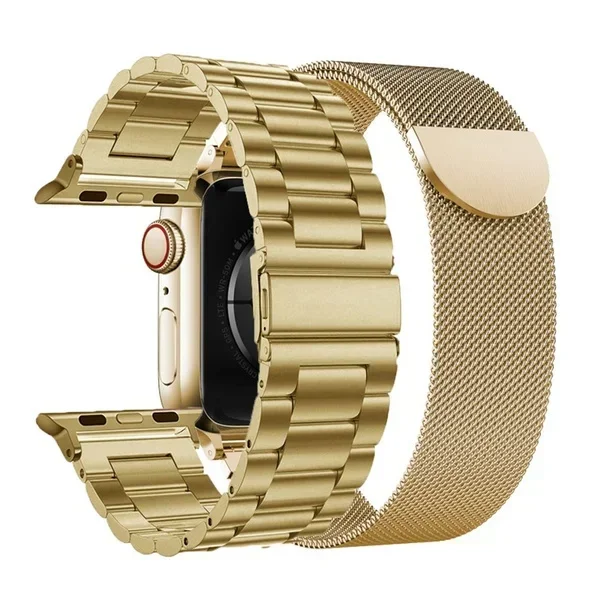 Elegant Stainless Steel Watch Band - Premium Metal Strap Bracelet
