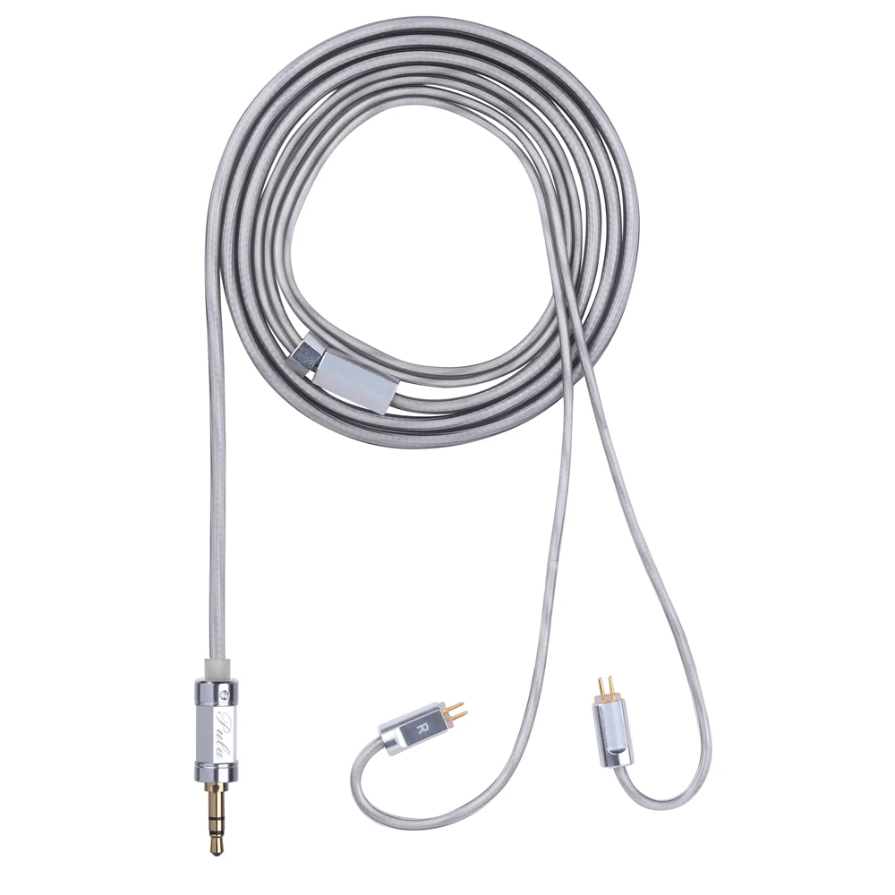 

PULA IEM Earphone Connection Cable Silver-Plated Copper OFC Audio Upgrade Cable Type-C 2.5/3.5/4.4 MM Balanced Plug MMCX 2 pin