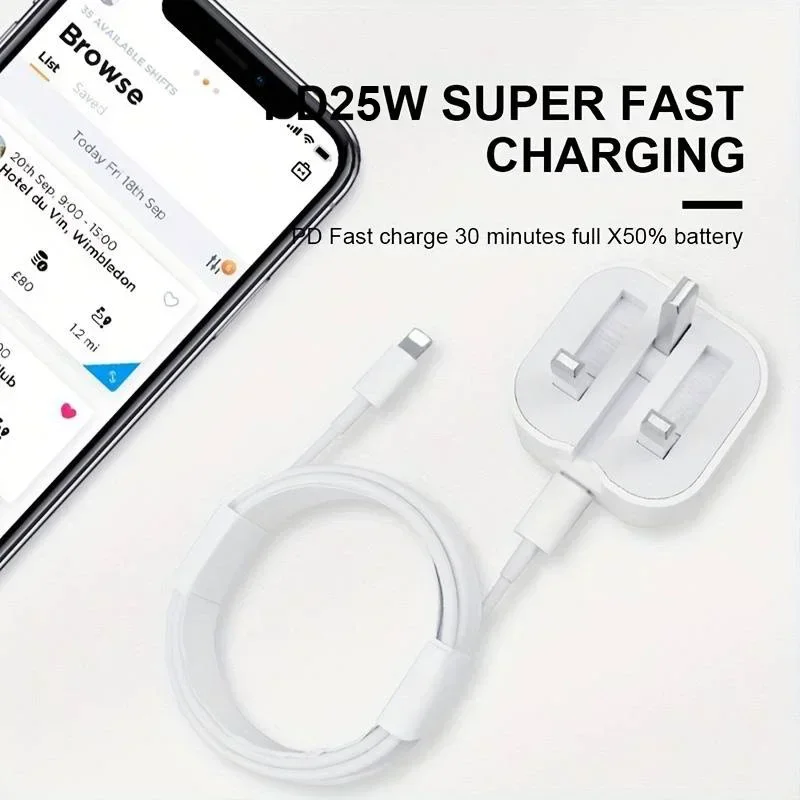 طوي صغير المملكة المتحدة USB C شاحن QC3.0 شحن سريع...