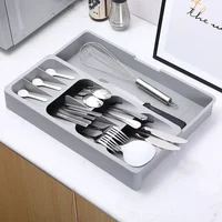 Kitchen Storage Tray Kitchen Organizer and Storage Container Cutlery Organization Home Garden Cutlery Storage Tray 1