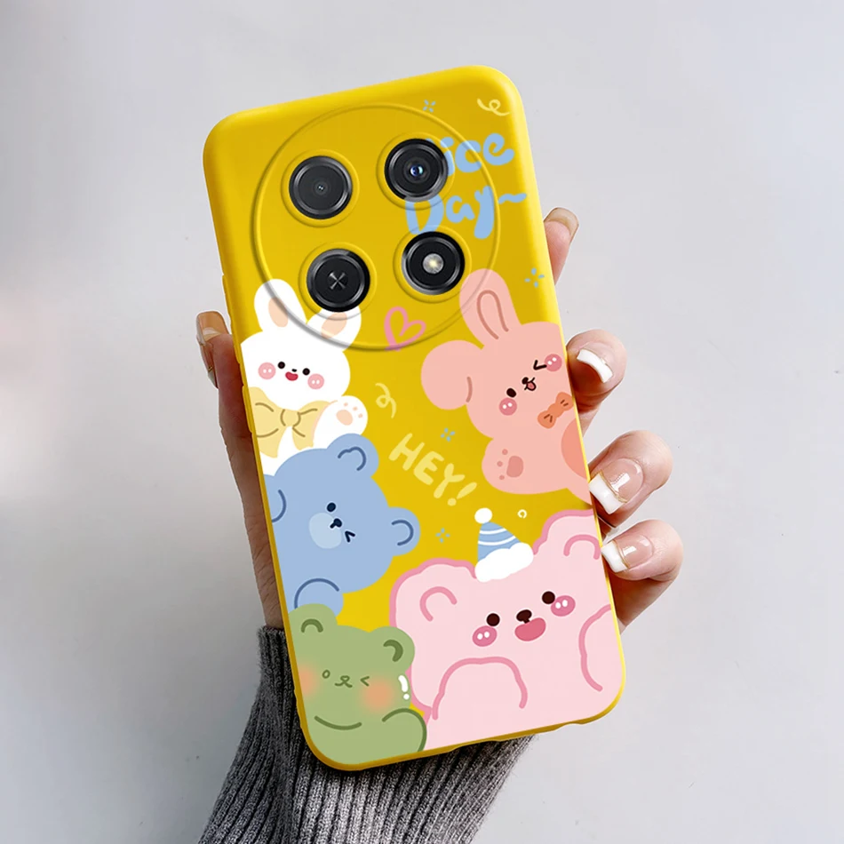 Cute Cartoon Cat Silicone Back Cover - Soft Protective Case