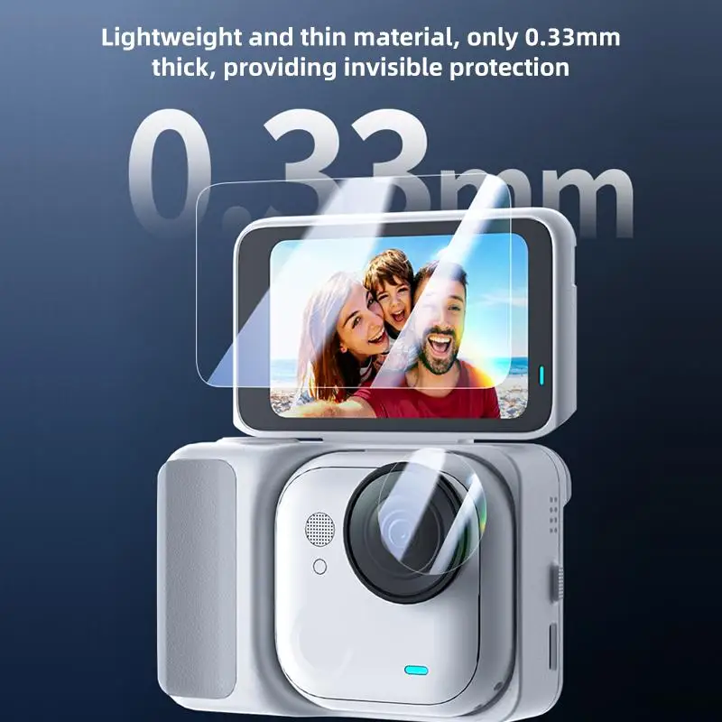 For Insta360 GO Ultra PULUZ 2 in 1 Screen + Lens Tempered Glass Film