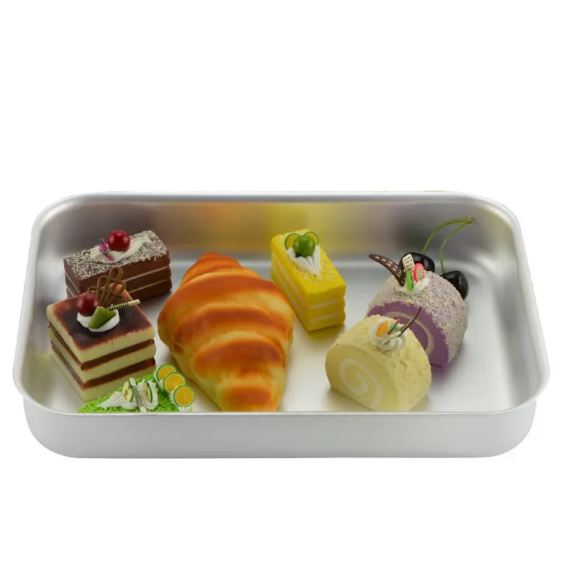 Baking Tray Rectangle Oven Baking Aluminium Cake Pan Non-Stick Biscuit Cookie Macaroon Pastry Tools Bakeware Set baking sheet baking pan baking pan tray