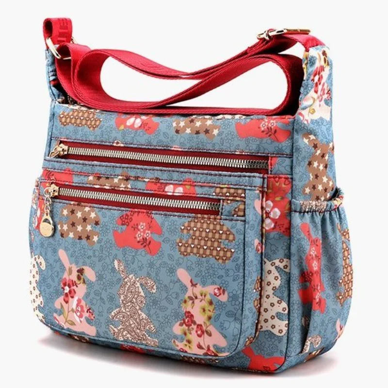 2023 New Women Bag Crossbody Bag Women Leisure Canvas Bag Multi-layered Shoulder Bag Large Capacity Middle-aged
