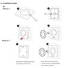 MiBoxer K3 2.4G Rotating Wheel Remote Color Temperature Panel Remote Control Adjustable Dimmer Wireless for Lamps/Controllers 6