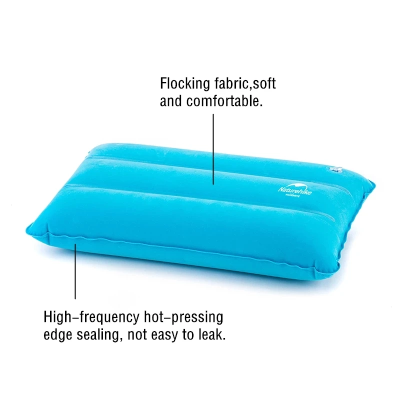 Naturehike Outdoor Portable Travel Pillow Lightweight TPU Camping Sleeping Cushion Fast Blowing Air Inflatable Pillow Good-Value