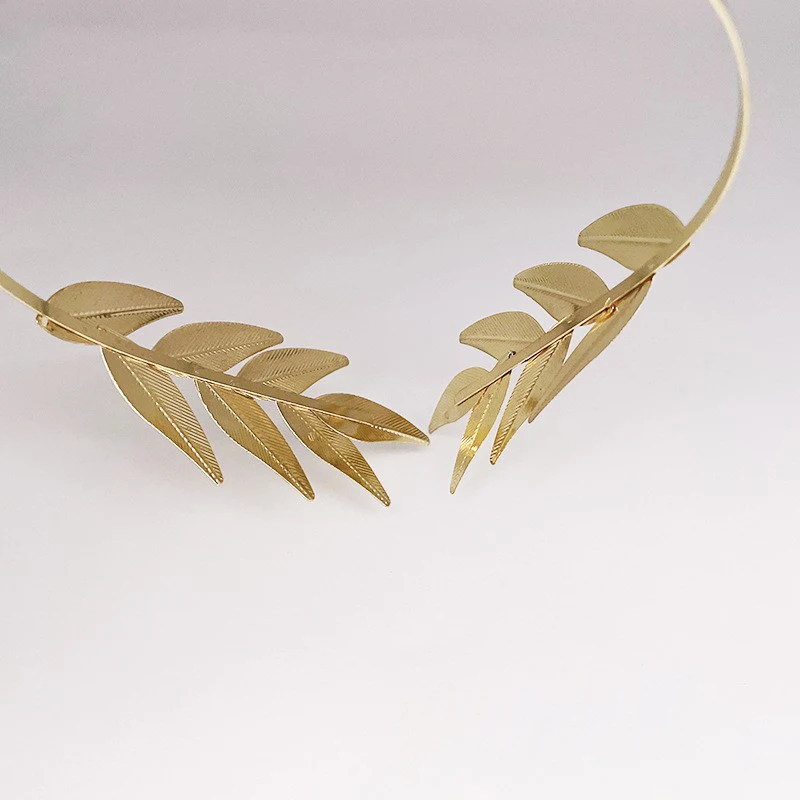 Hair Band Crown Unique Leaf Headwear Bridal Wedding Dress Accessories Hair Band Crown Suitable For Lndian Women Headwear