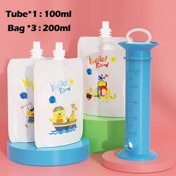 Newborn Fresh Fruit Puree Dispenser Set (Blue Set 200ml)