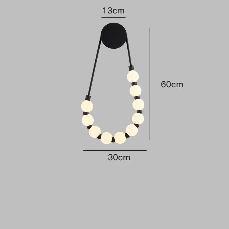 Creative Wall lamp Necklace lamp Background decoration Modern Simple Bedroom Bedhead Wall living room led light led wall lamp wall light