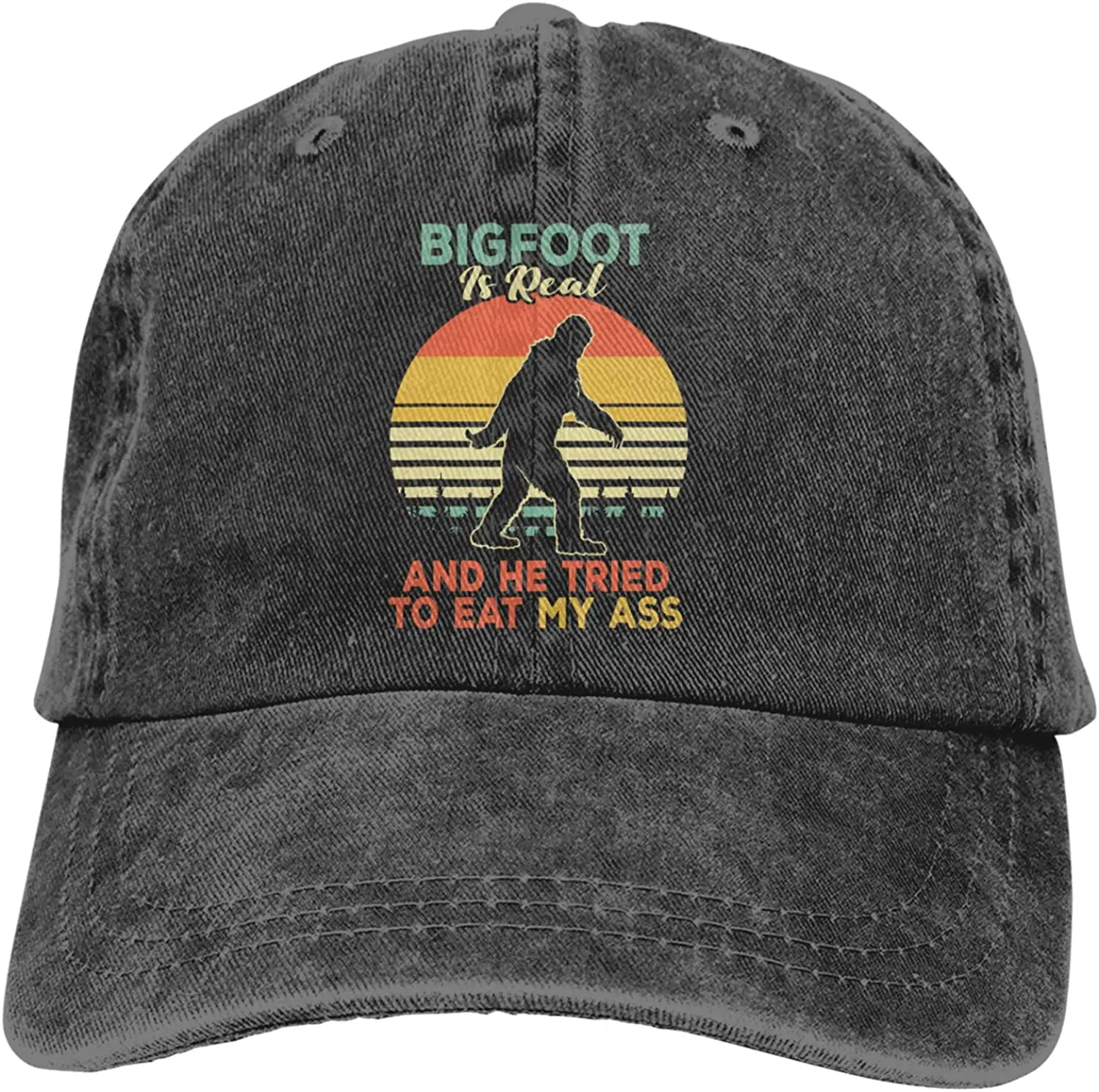 Bigfoot Real Tried Bigfoot Sasquatch Funny Sasquatch Baseball Cap