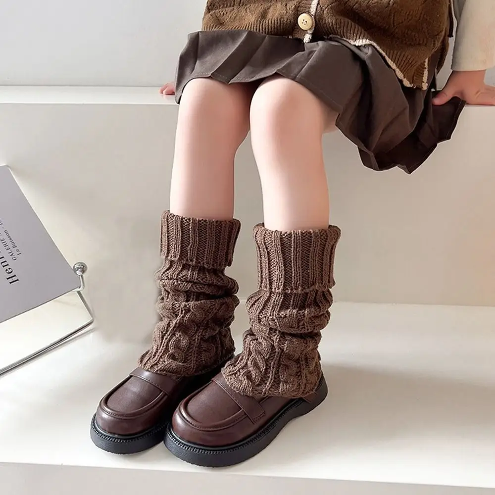 Cute Japanese Style Children's Twist Leg Warmers JK Harajuku Leg Socks Foot Cover Lolitas Ballet Guards Socks Children's