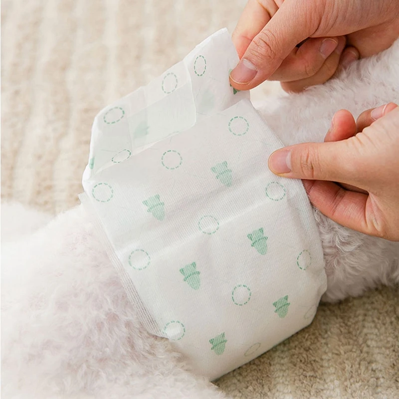 10Pcs Dog Diapers Super Absorption Physiological Pants Females Disposable Leakproof Nappies Diapers for Small Medium Dogs dog diapers,pet diapers,dog nappies