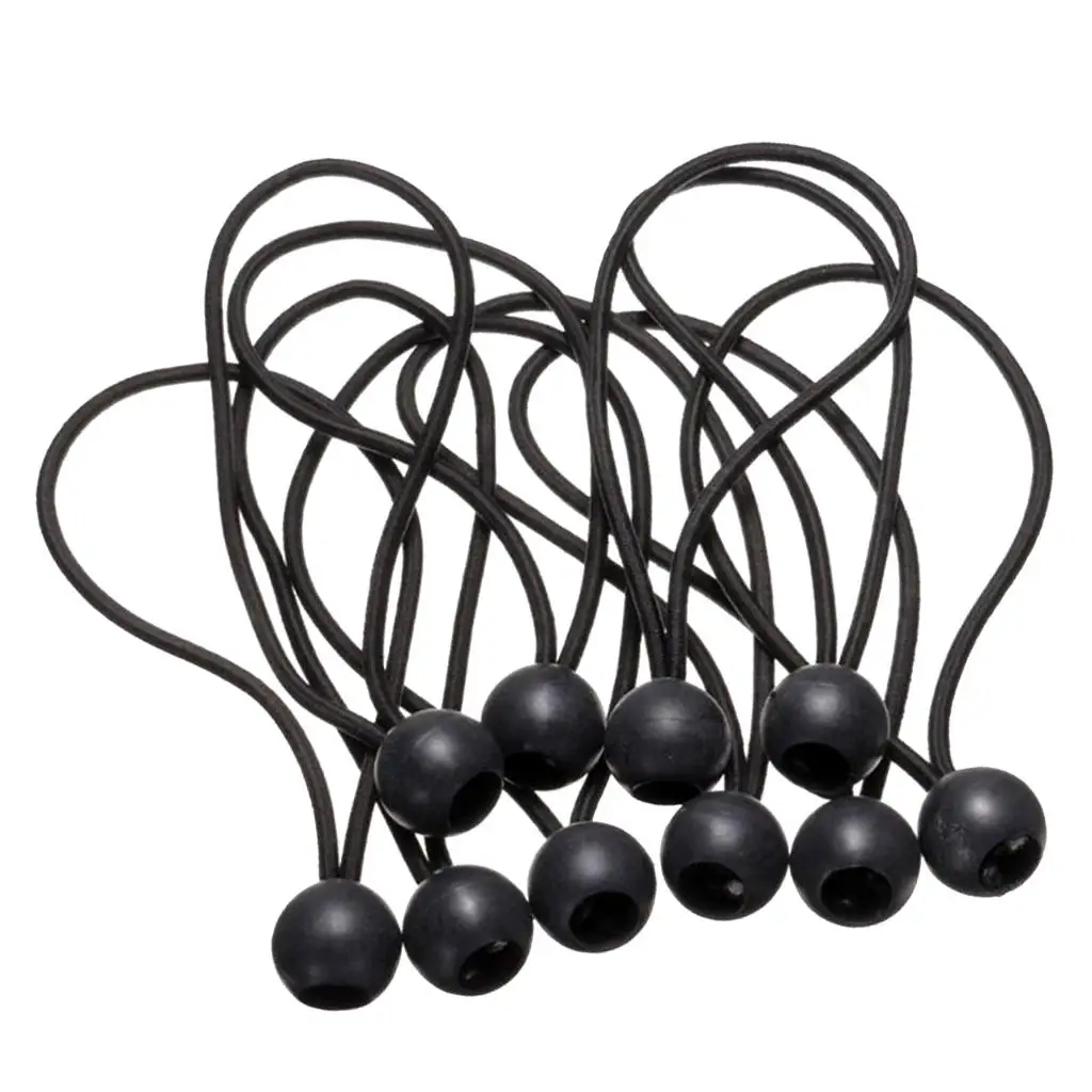 Elastic String Cord & Ball 10 Pieces for Camping Tent Tarpaulin Tarp Canopy Boat Trailer Banner camping tent accessories