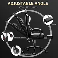 Gaming Chair, Ergonomic Video Game Chair for Adults, Comfortable Computer Chair with Footrest and Lumbar Support 2