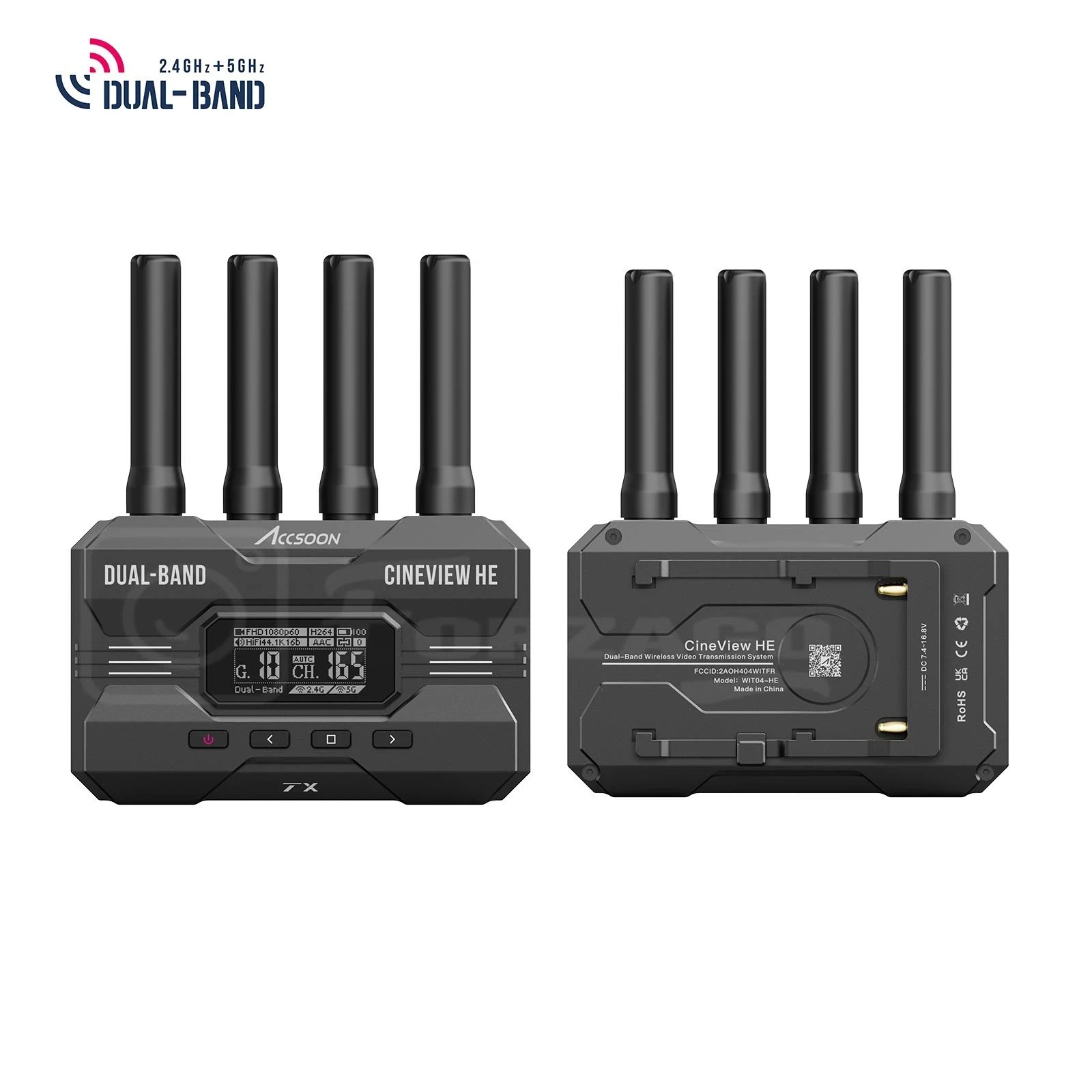 Accsoon CineView SE/HE SDI&HDMI Multi-Spectrum 2.4Ghz 5Ghz Dual Band Wireless Video Transmitter System For Photo Studio