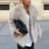 TWOTWINSTYLE Solid Temperament Jackets For Women Lapel Long Sleeve Patchwork Buttons Designer Coats Female Fashion Style Clothes 2