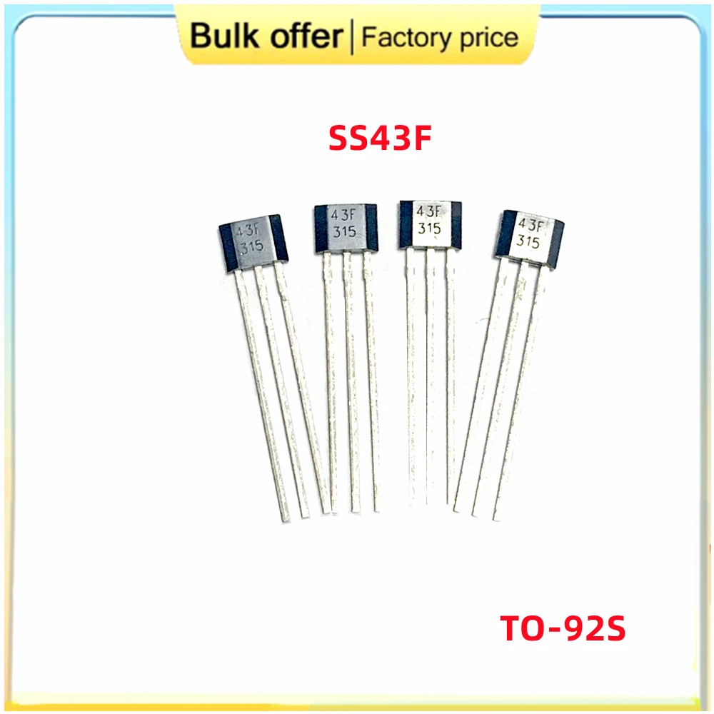 홀 센서용 TO-92S, 최고 품질, 43F SS443F SS43F DH43F YS43..