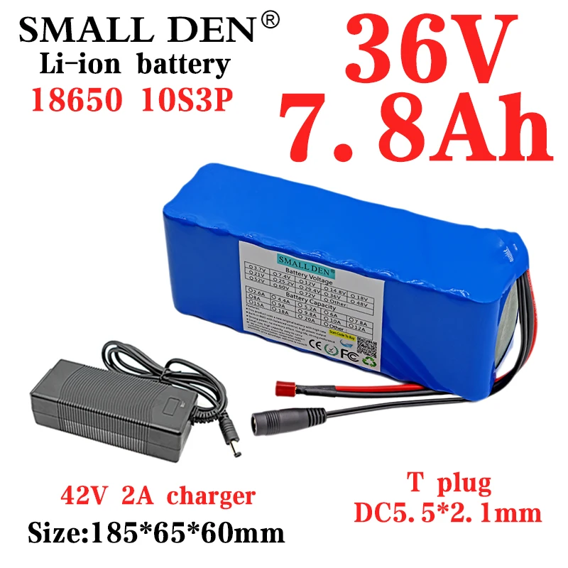 Batterie Li-Ion Rechargeable 10S3P 36V 10500mAh pour