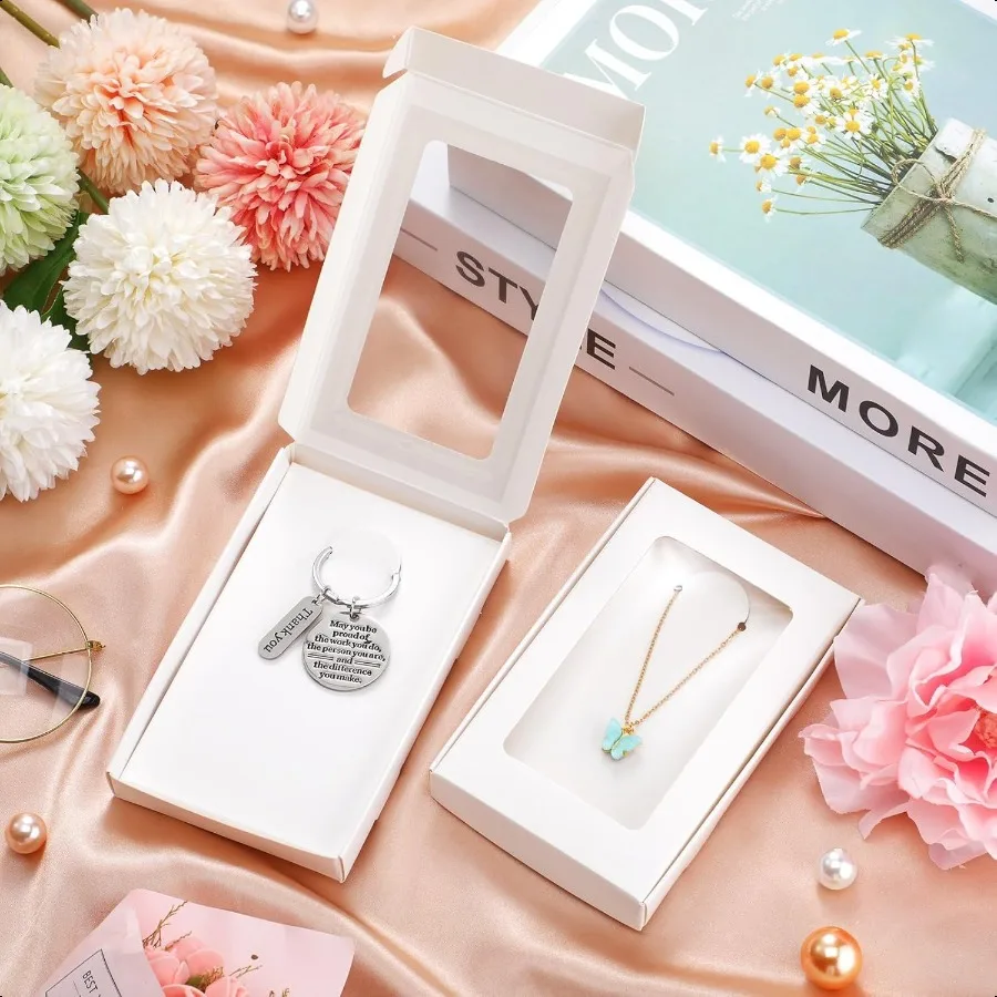 30 Pack Premium Jewelry Packaging Boxes White