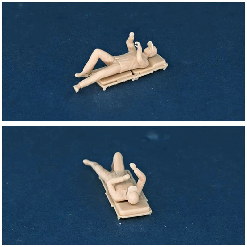Kicarmod 1/64 Automechaniker Ändern Sie die Ölfigur Ungefärbtes Harzmodell Hangreparaturleiter Szene Zubehörwerkzeuge – Detail 7