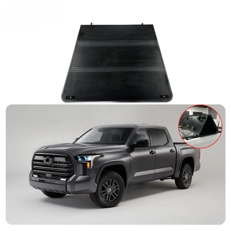 

New Design Pickup Truck 4x4 Hard Tri-fold Aluminum Bed Cover Tonneau Cover for Accesorios Para for 23 Tacoma Tundra Tonneu Cover
