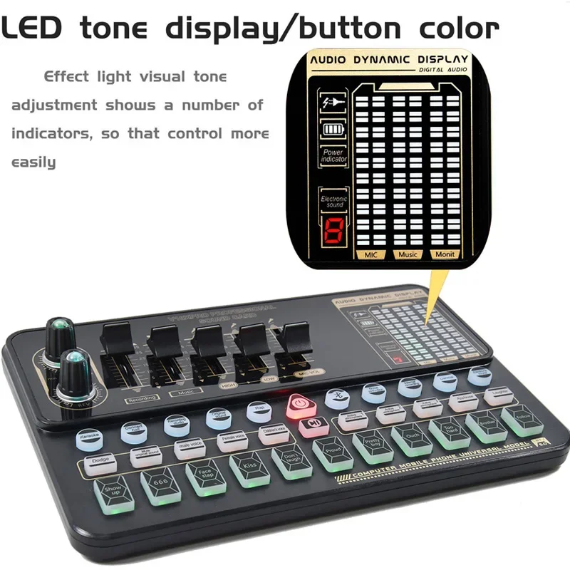 V10XPRO プロフェッショナル サウンド カード Amazon.com: Sound Card Kit BM800 V10XPro Mixer Sound Card