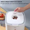 Rice Storage Container Box Sealed Household Rice Bucket Insect-Proof Kitchen Automatic Button Rice Dispenser Rice Storage Bucket 5