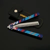 Valorant Weapon Yoru's Stylish Butterfly Comb Melee Game Peripheral 23cm Metal Balisong Trainer Model Weapon Gifts Toys for Boys 3