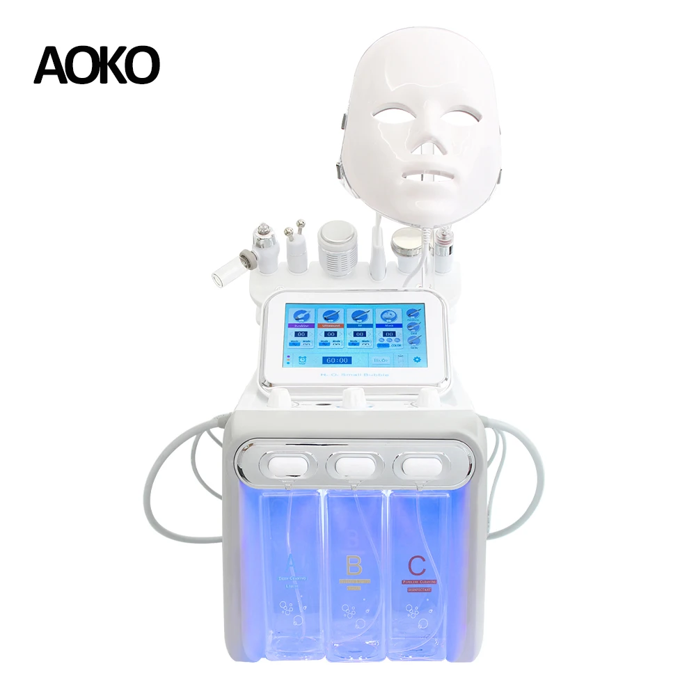 

AOKO New 6/7 IN 1 H2O2 Aqua Peel Hydro Dermabrasion Skin Care Machine Dermabrasion Skin Lifting Spa Water Oxygen Jet Diamond Pee