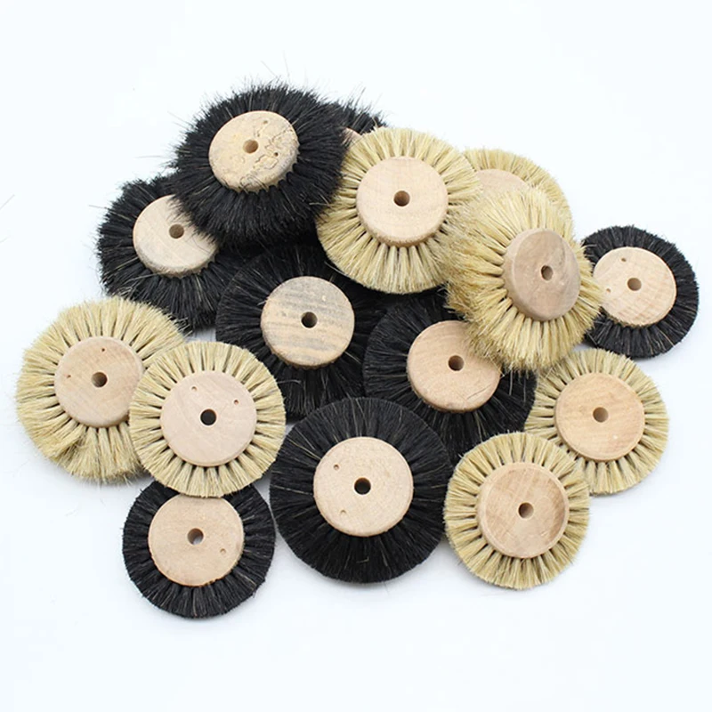 64/75mm Bristle Brush Grinding Wheel Polishing Wheel 6mm Shank 2/4/8 Layers for Jade Jewelry