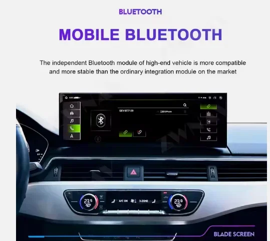 ZWNAV 14.9" Radio Multimedia Head Unit Touch Screen Android 13.0 For Audi A6 A7 C7 S6 2012- GPS Navigator Car Stereo Carplay