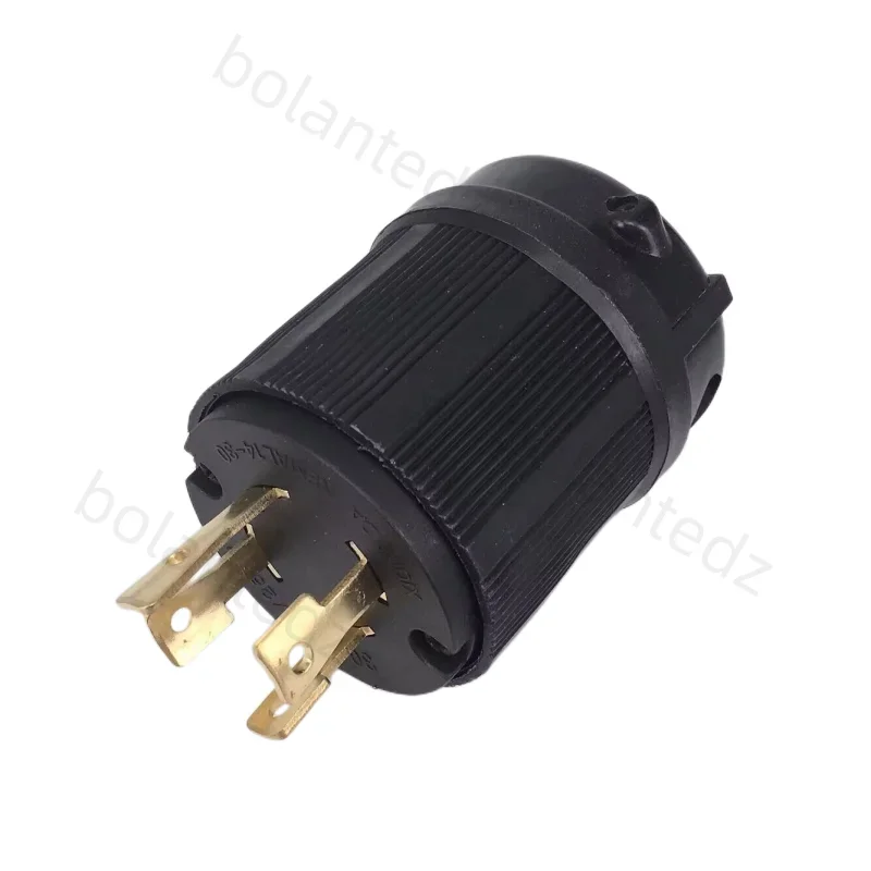Black UL 30A 125V 250V NEMA L14-30P L14-30R Industrial twist lock power plug 4Pole panel Receptacle Connector Male female socket