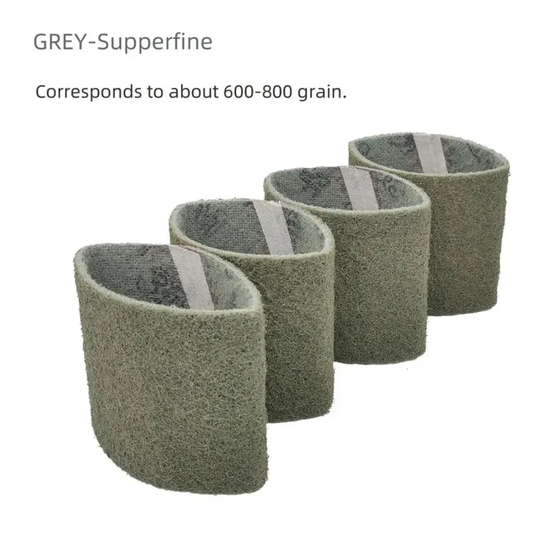 4pcs 283*100mm SC Fleece Sleeves Non-woven Nylon Sanding Bands  Fiber Abrasive Belts in connection with expansion roller