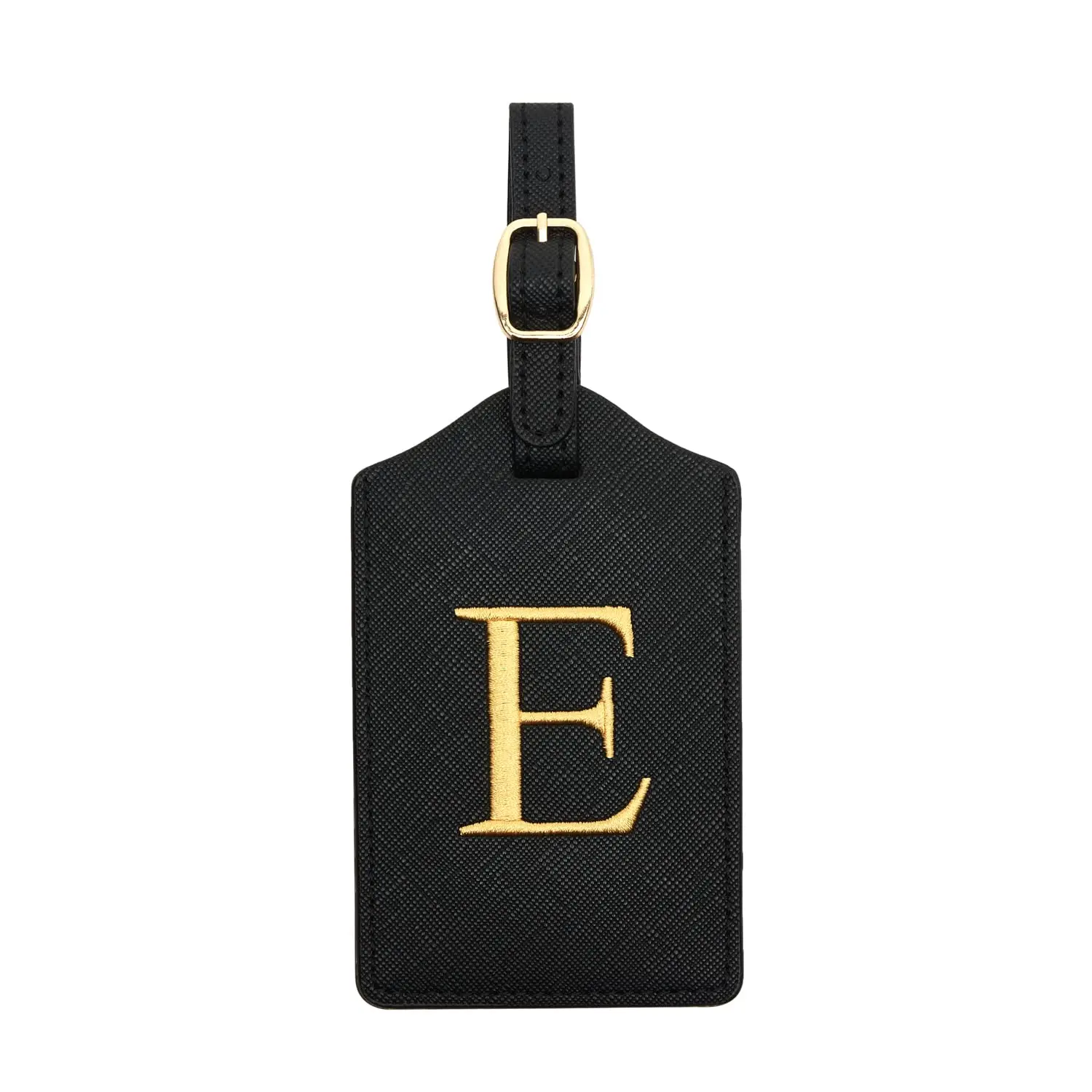 Enhanced PU Leather Luggage Tag with Privacy Cover & Name Card Slot