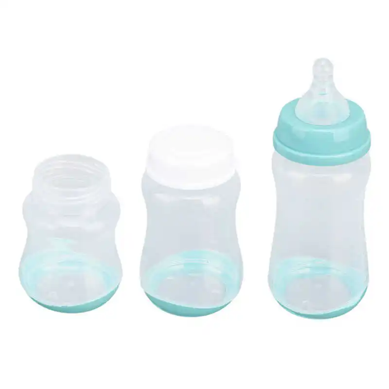 3Pcs 180 240 300ml Baby Bottle Set PP Silicone Soft Safe Anti Drop Newborn Feeding Bottle