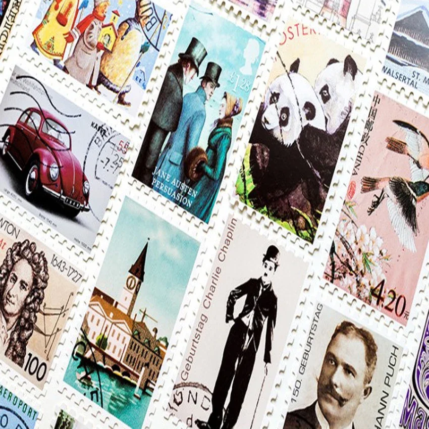 30 Pcs/lot Cute Vintage Stamp Birthday postcard set Greeting Card Envelope Gift Birthday Card DIY gifts