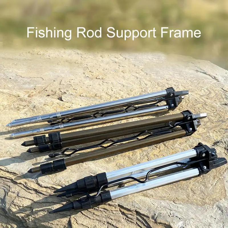 Fishing Pole Support Frame folded Fishing Rod Rest Base Load