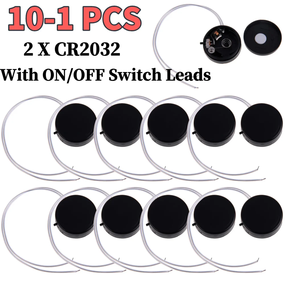 2-x-CR2032-Coin-Button-Cell-Batteries-Holder-Case-With-ON-OFF-Switch ...