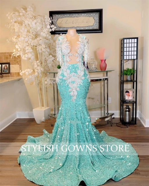 Buy Sea Green Lehenga Choli Gown for Indian Bridal Wear – Nameera by Farooq