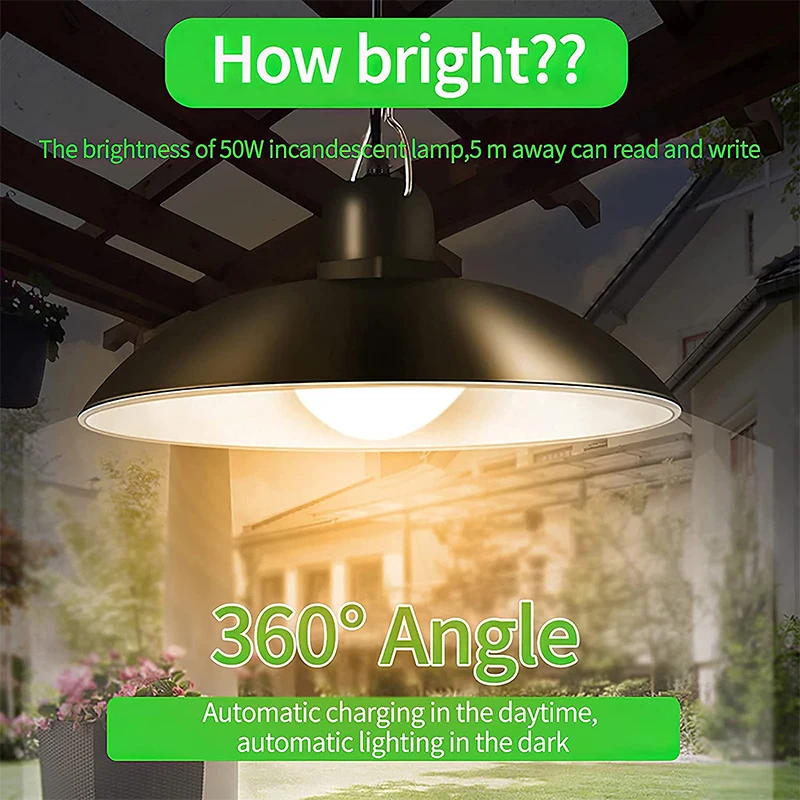 Solar Chandelier Remote Control Double-Head Split Waterproof Solar Lamp Pendant Light For Outdoor Garden Street Barn Walkway solar deck post lights