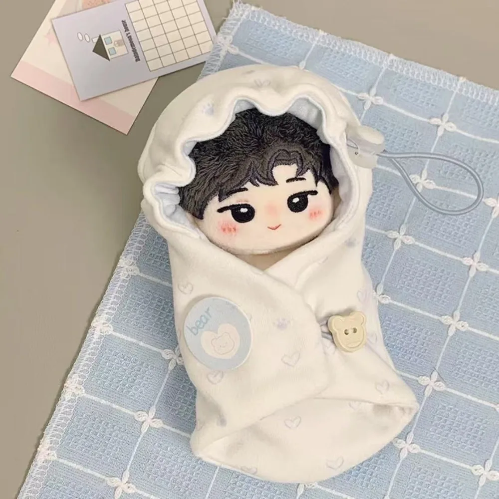 Swaddling 10cm Cotton Doll Swaddling Clothes Cloak Little Blanket 10cm Doll Clothes Lovely Funny Doll Dress Up Set