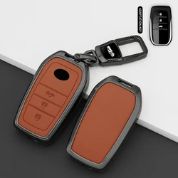 Premium Car Remote Key Case Cover Protective Shell - Fob Accessories (Orange)