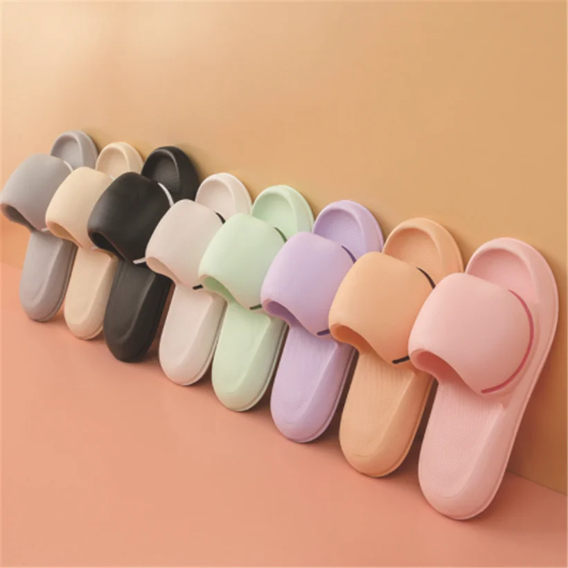 

New Cloud Soft EVA Slippers Couple Home Outdoor Slipper Summer Beach Unisex Bedroom Shoes Women Flip Flops Thick Bottom Sandals