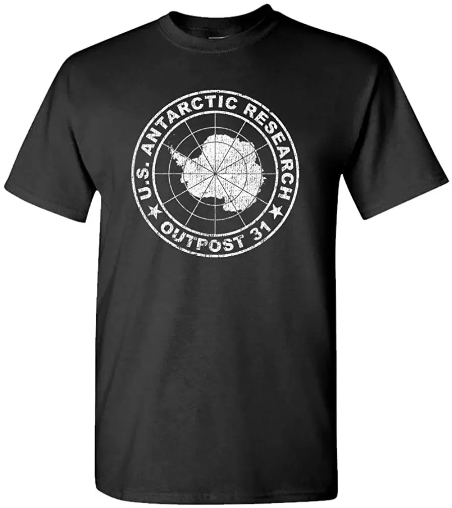 

Футболка Outpost 31 US Antarctic Research, 100% хлопок, с круглым вырезом, летняя повседневная мужская футболка с коротким рукавом, размеры S-3XL