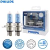 2X Philips H4 9003 12V 60/55W HB2 Crystal Vision 4300K White Light Halogen Headlight Car Bulbs with 2x T10 Blue Bulbs 12342CVSM 1