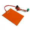 110V/220V Flexible Silicone Rubber Heating Pads Electric Heater Plate Mat W/ 3M Adhesive Knob Temperature Controller Thermostats 2