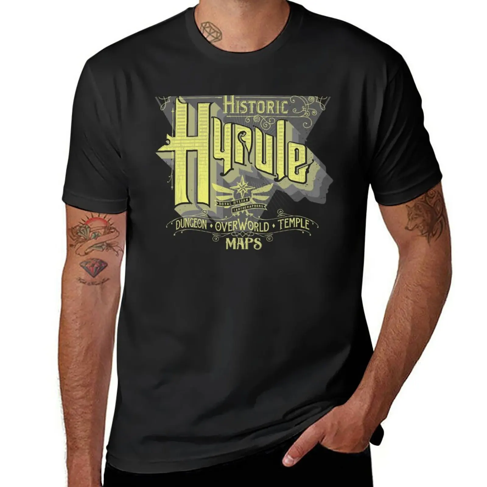 

New Historic Hyrule T-Shirt summer clothes Oversized t-shirt custom t shirts design your own man clothes black t shirts for men