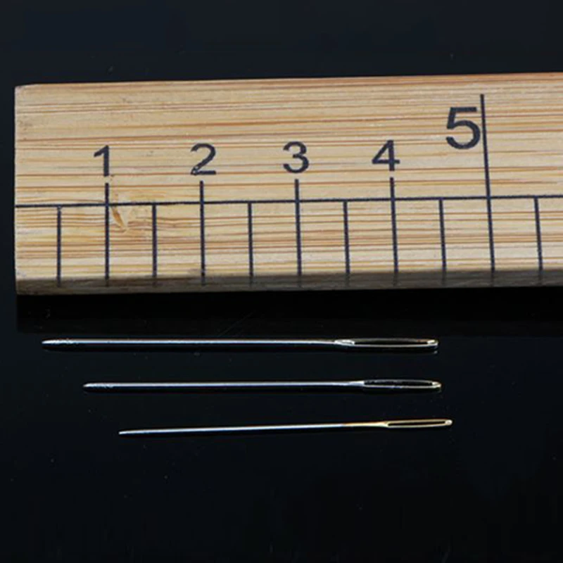 30Pc Cross Stitch Needles Gold Tail Needle Blunt Embroidery Needle Cross Stitch Needlework Tools Embroidery