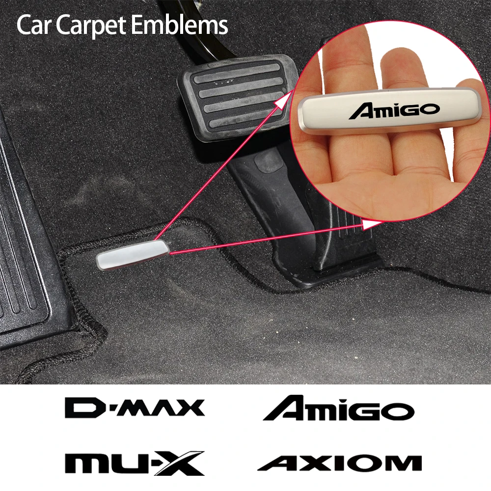 Car Carpet Emblems For Isuzu AMIGO Axiom DMAX MUX Panther Truck Rodeo