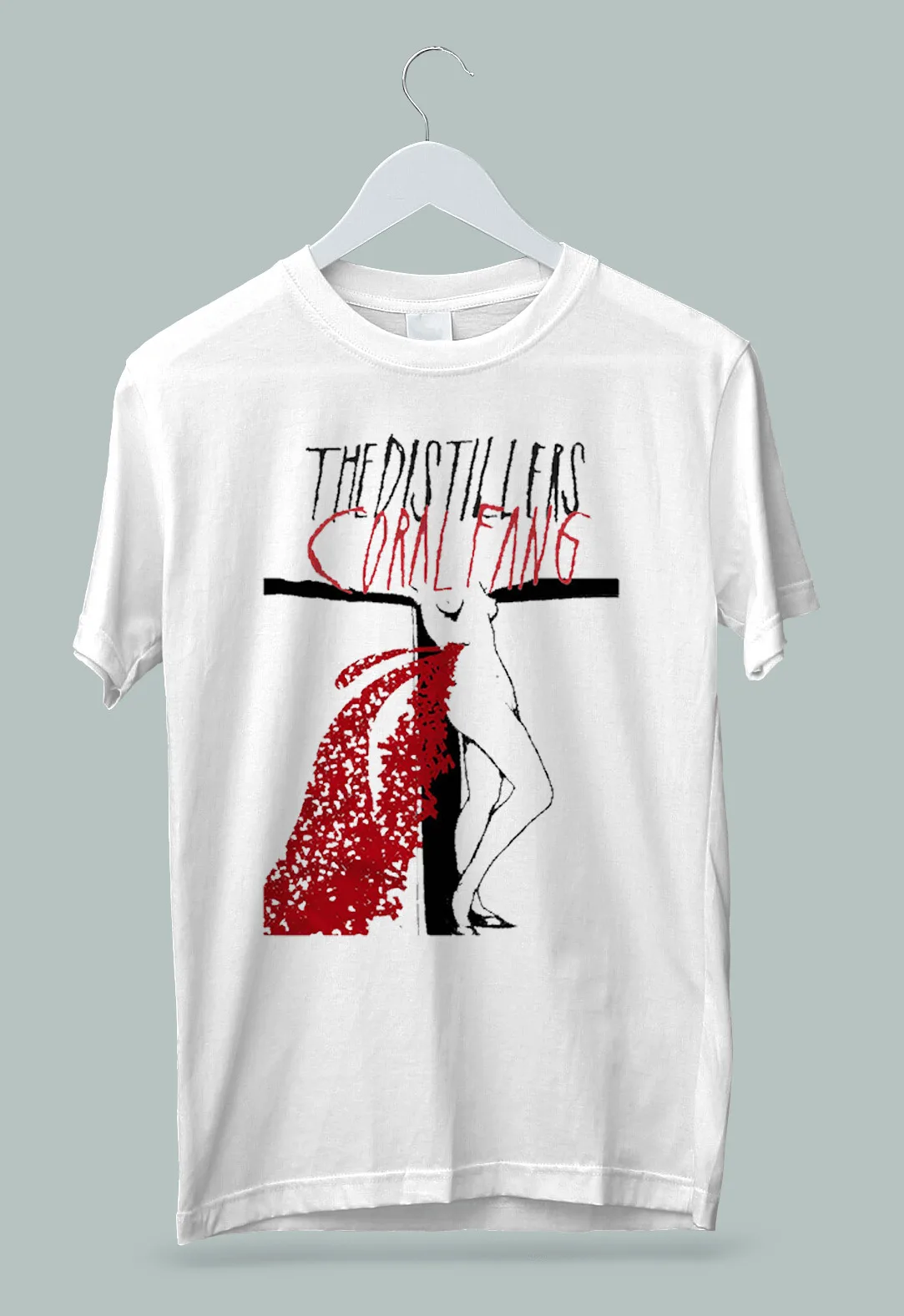 The Distillers American Punk Rock Band Coral Fang T Shirt S 2Xl Maniche Lunghe O Corte